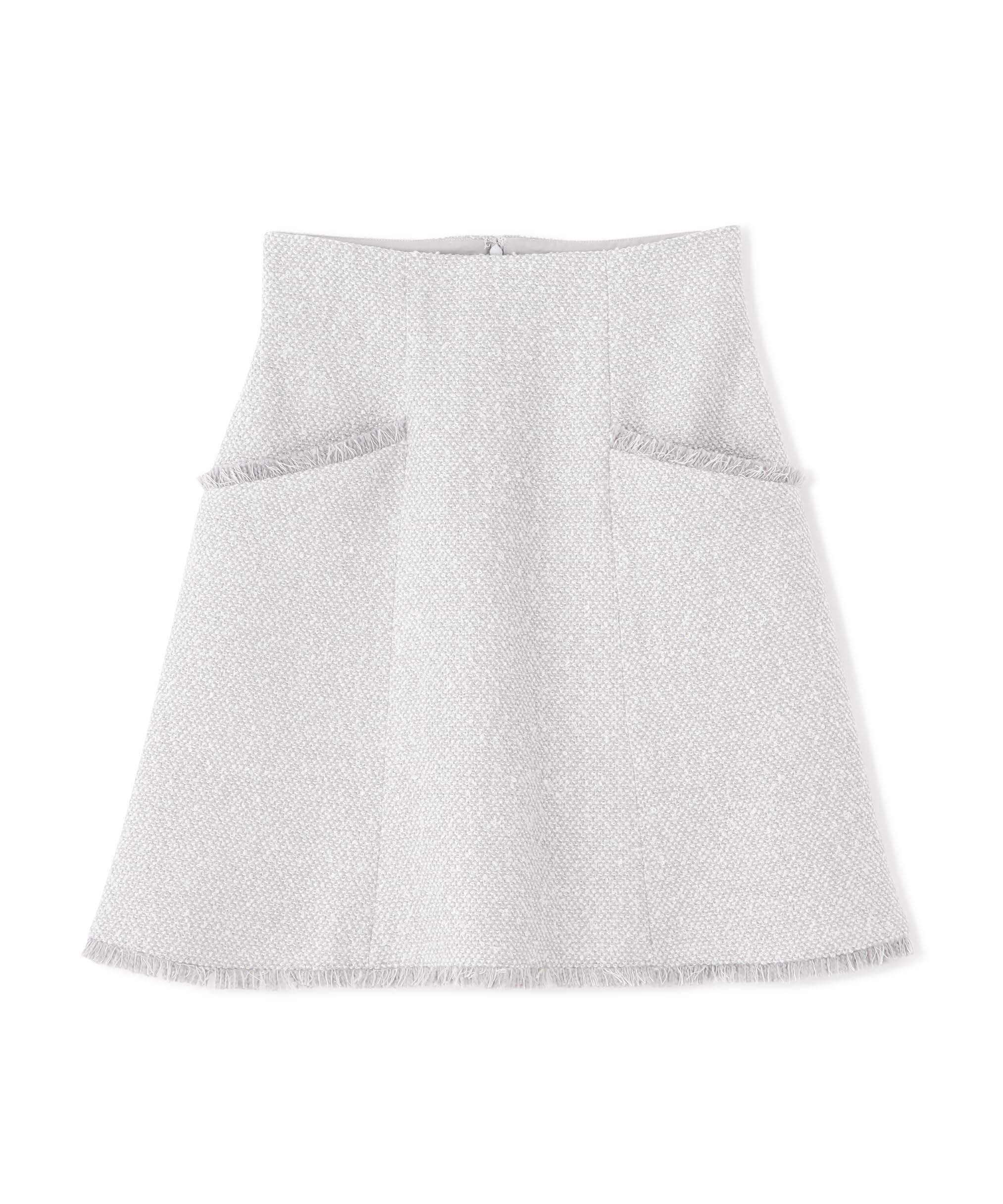 

Мини-юбка с бахромой из оригинального твида Jill by Jill Stuart, женская, серая