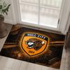 Hull City Football Design Crystal Velvet Carpet Cozy Non?Slip Printed Rug For Bedroom Living Room Entrance