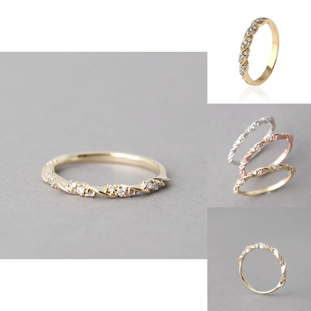 Classy And Stylish Womens Leaf Shaped Ring With Brilliant Crystals In Gold Silver And Rose Gold