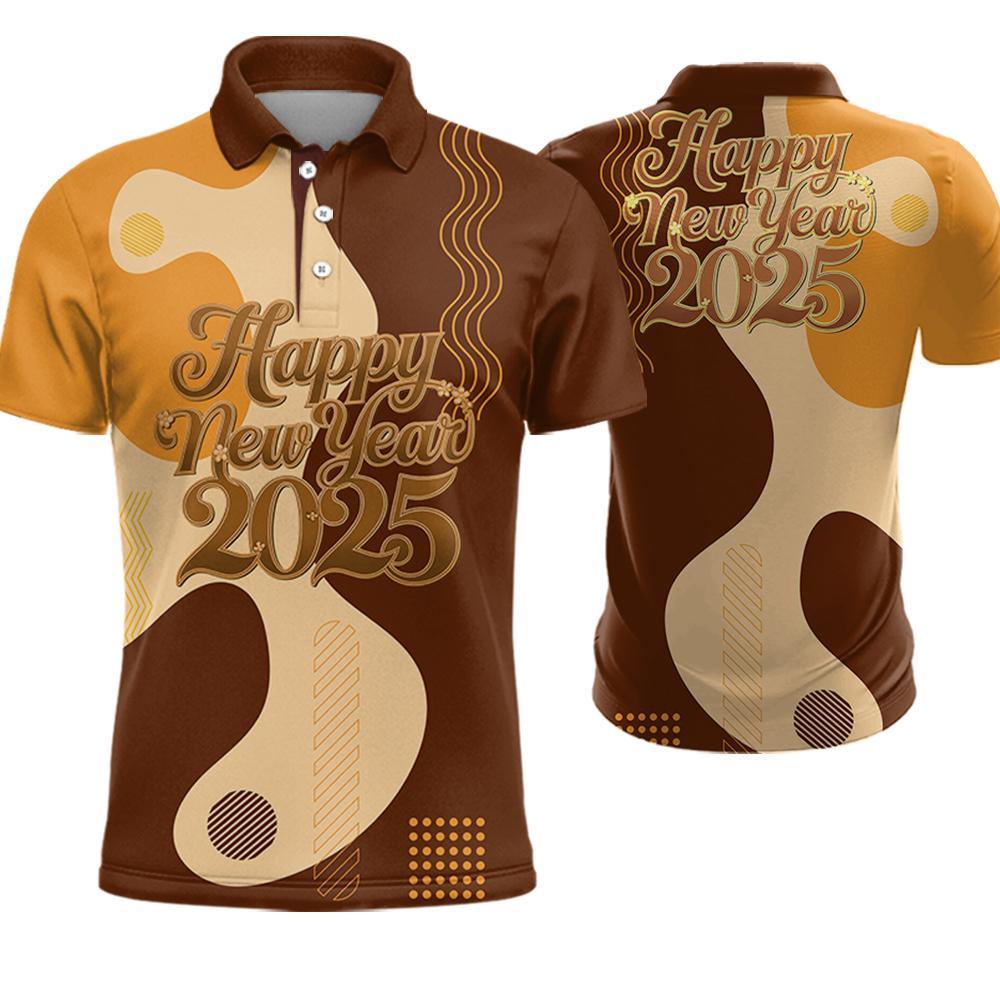New Year's Shirt For Men Sports Jersey Dry Fitted Polo Shirt Business Casual Short Sleeved Men's Clothing Chinese New Year Shirt