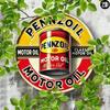 Vintage Rustic Pennzoil Classic Motor Oil Metal Wall Sign Retro Home Decor