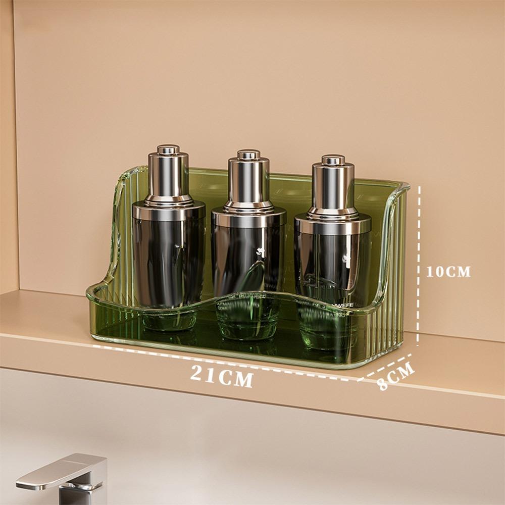 New Multifunctional Cosmetic Storage Box Cabinet Wall Mounted Oblique Desk Storage Organizer Transparent Bathroom Shelves Rack