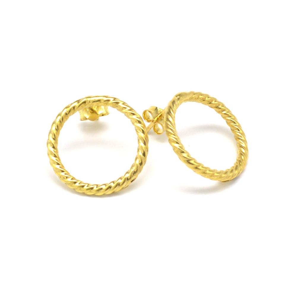 925 Silver Hoop Studs Women Earrings, 925 Sterling Silver Unique Handmade Jewelry,