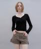 Aendeuel Roll-Up Cotton Shorts - Khaki Brown