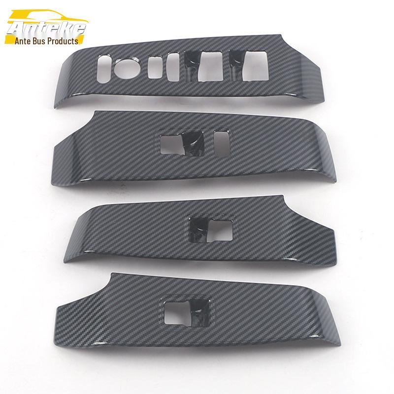 Fits 22 Eleventh-Gen Civic Models: Power Window Switch Decorative Frame & Armrest Button Sequins.