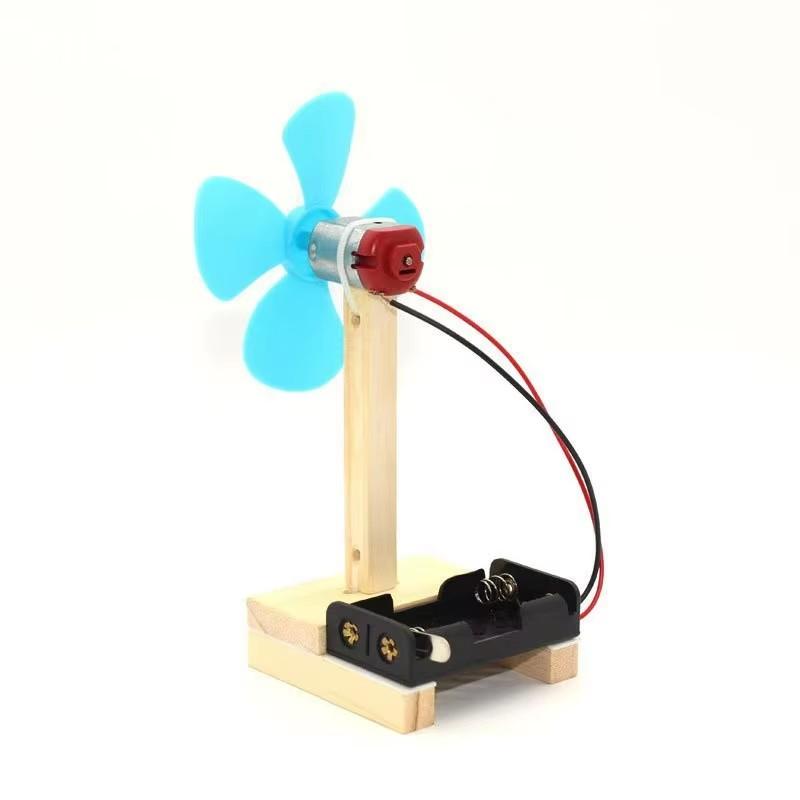 DIY Technology Small Maker Invention Physics Experiment Small Electric Fan Handmade Material Assembly Puzzle Toy Gift