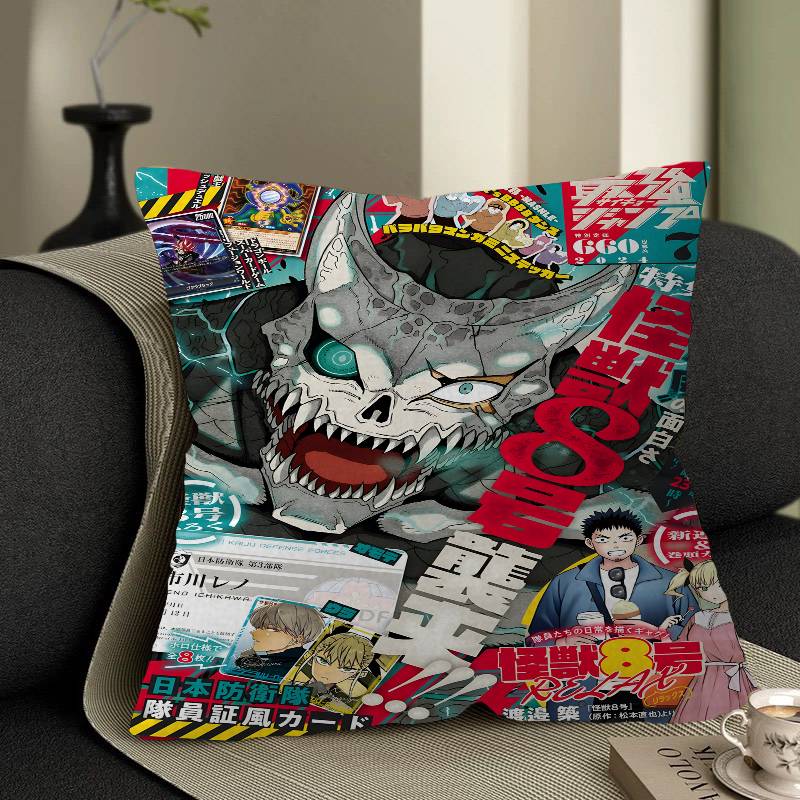 Anime K-Kaiju No Cushion Cover Car Throw Pillow Case For Sofa Car Christmas Gift 40X40Cm 45X45Cm