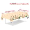 Santa Claus Xmas Tree Tablecloth Pvc Pe Christmas Table Cover Party Dining Decorations Home 2026 Navidad Noel  Year Gifts