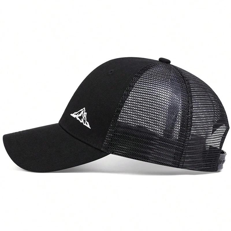 Unisex Mountain Range Embroidery Baseball Net Caps Adjustable Casual Hats Spring and Summer Outdoor Sunscreen Hat