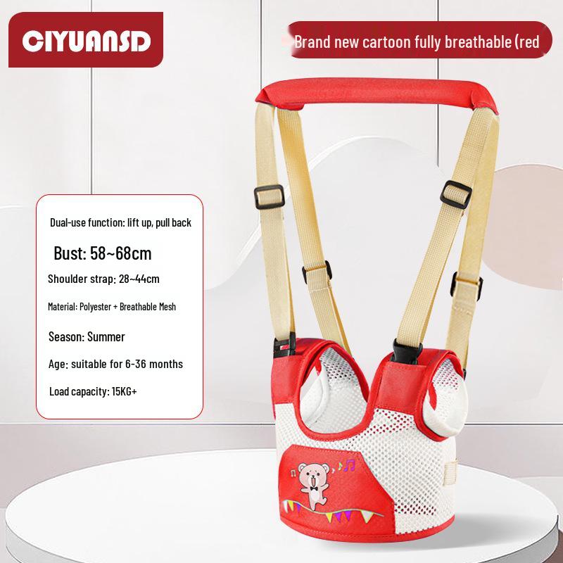 Multifunctional Breathable Baby Walking Harness with Anti-Fall, Anti-Choke, and Anti-Lost Features