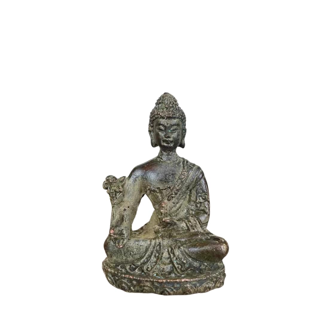 

Maitreya Bodhisattva Mini Bronze Buddhist Good Principal Buddhist Collection Statue, 6cm, Amulet, Luck, Protection, Deity, [Used]