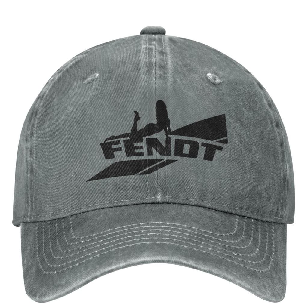 Fendts Tractors Logo Merchandise Denim Baseball Cap Running Hippie Trucker Hat Summer Unisex Men Retro Sun-Proof Baseball Caps