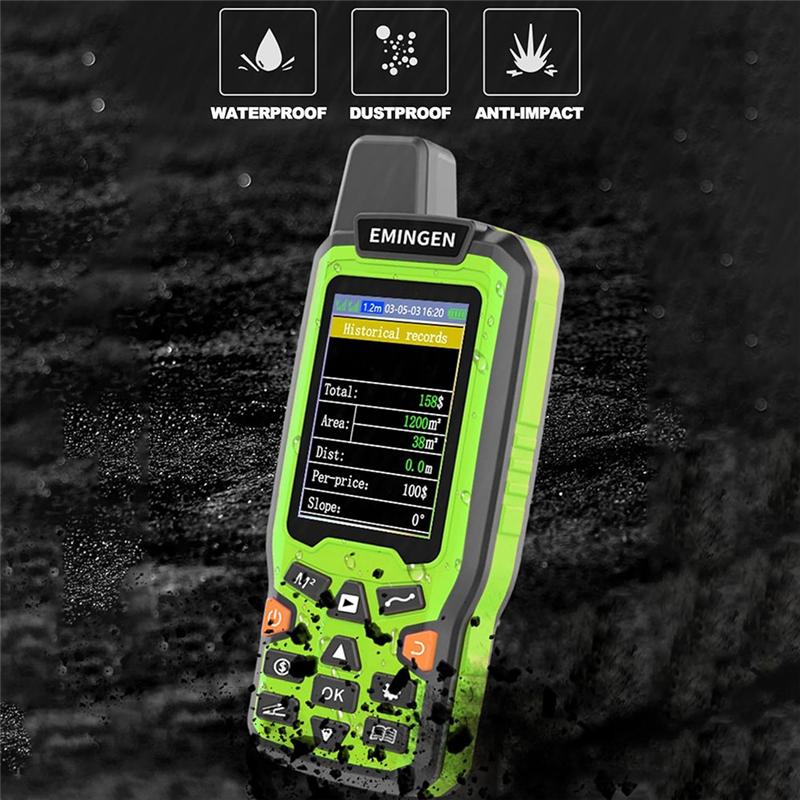 A25F-EM90 Handheld GPS Land Meter Land Area Meter For Farmland Mountain Lake Mining Slope Distance Area Measuring Instrument