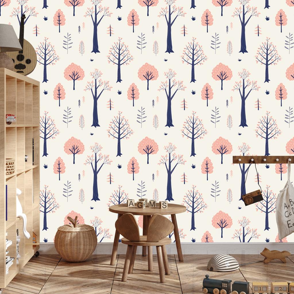 Autumn Landscape Wallpaper In Scandinavian Style 50x1000