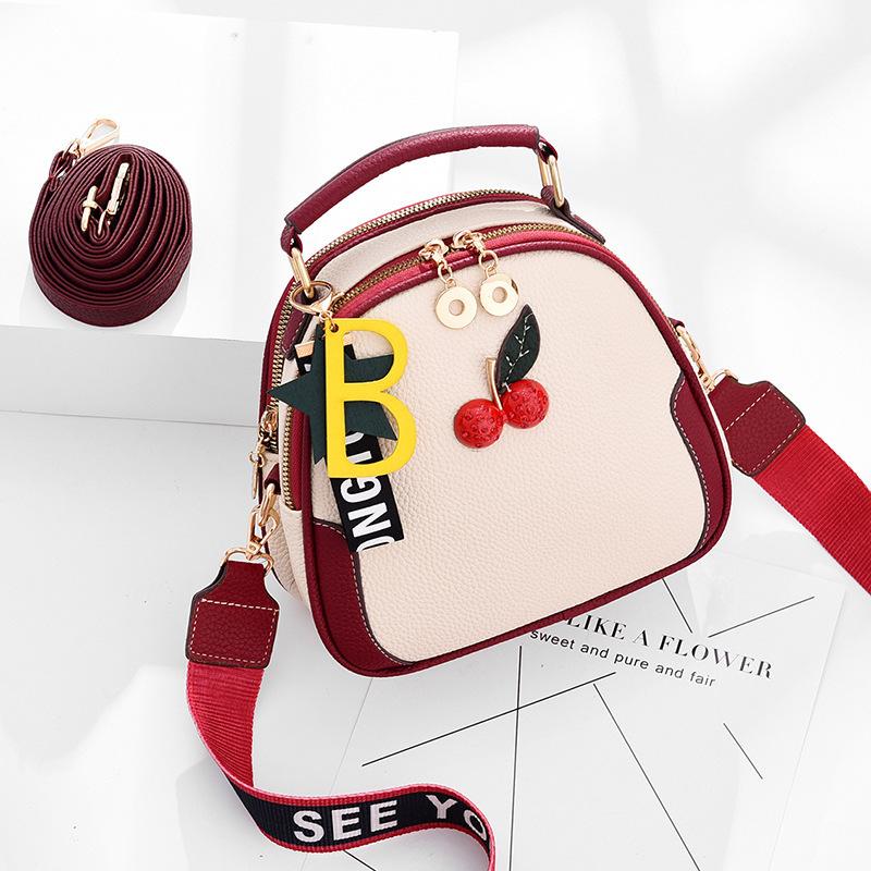 

New summer small bag girl 2025 new trendy contrasting color messenger bag summer fairy fashion shoulder women s bag