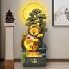 Year of the Horse Feng Shui Money Tree Water Feature with Gourd Rockery for Home Decoration