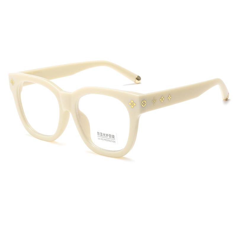 Flat Glasses, Large Frames, Square Glasses, Myopia, Plain Makeup, Anti-Blue Light Glasses, Optical Glasses