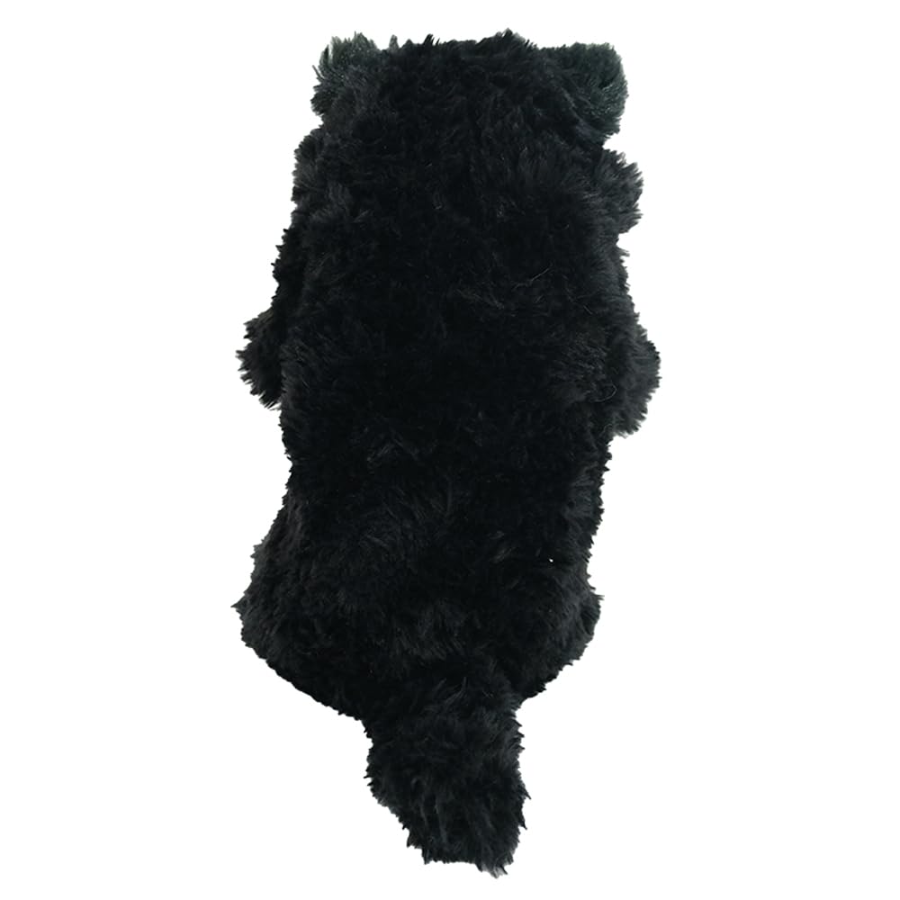SunLemon Sleeping Lap Cat, Small, Calico, 15 x 18 x 34cm, Plush Animal, Cute Cat, White and Black, P-1393