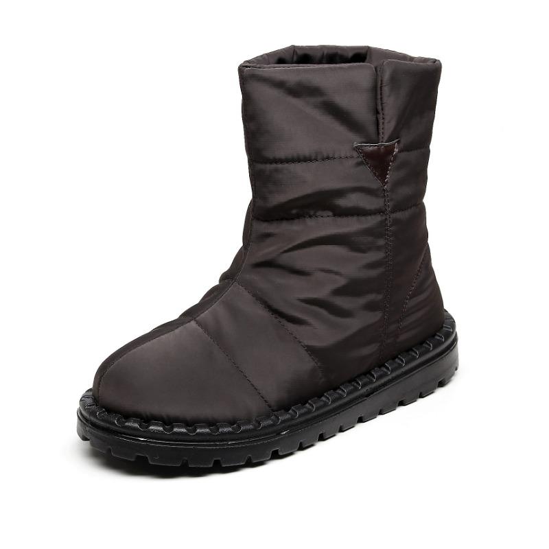 

Women s Big Size Winter Warm Snow Boots Artificial Fur Lining Waterproof Ankle Boots Anti-slip Outdoor Shoes Hiking Mountaineering Sports Boots 36 темно-коричневого