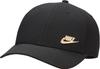 Nike Standard Club Structured Logo Gold Dri-FIT Cap, Black/Metallic