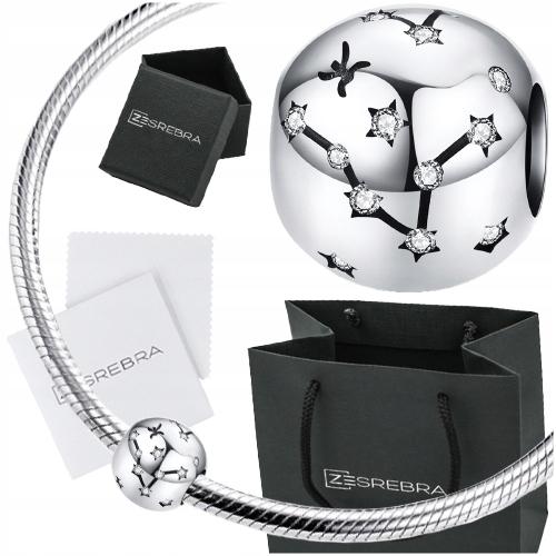 Charms Zodiac Sign Pisces Bead Pr 925 Zircons Beads
