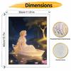 Disney Princess Boat Night River Oil Painting Hand Painting Coloring Painting Handmade Diy Home Decoration Gift