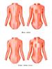 Solid Color High-Cut Rhythmic Gymnastics Leotard Ballet Dancewear - Women's Silky Luster One-Piece Swimsuit Base T-Shirt