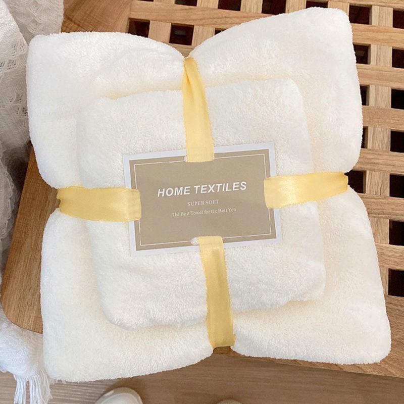Bathroom Towel Friendly To Skin Ultra Soft Superior Absorbency Quick Dry Versatile Usability Bath Towel Set