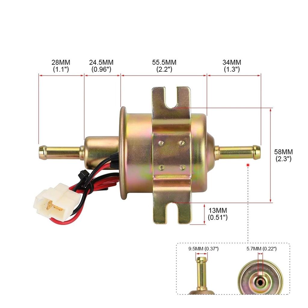 Fuel Pump for Car Motorcycle Low Pressure Universal Diesel Gasoline Gasoline Electric Fuel Pump