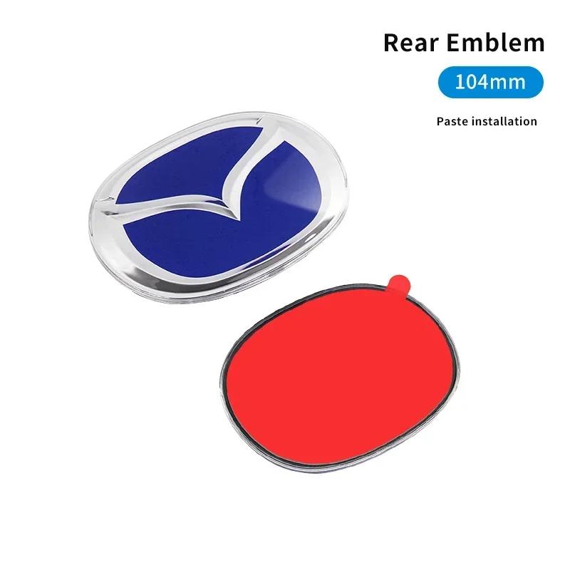 Emblemă Logo Capotă Față 104mm 140mm Insignă Portbagaj Spate Mașină Pentru Mazda 3 6 Atenza Axela Demio CX3 CX5 MP MS RX8 Accesorii Autocolante