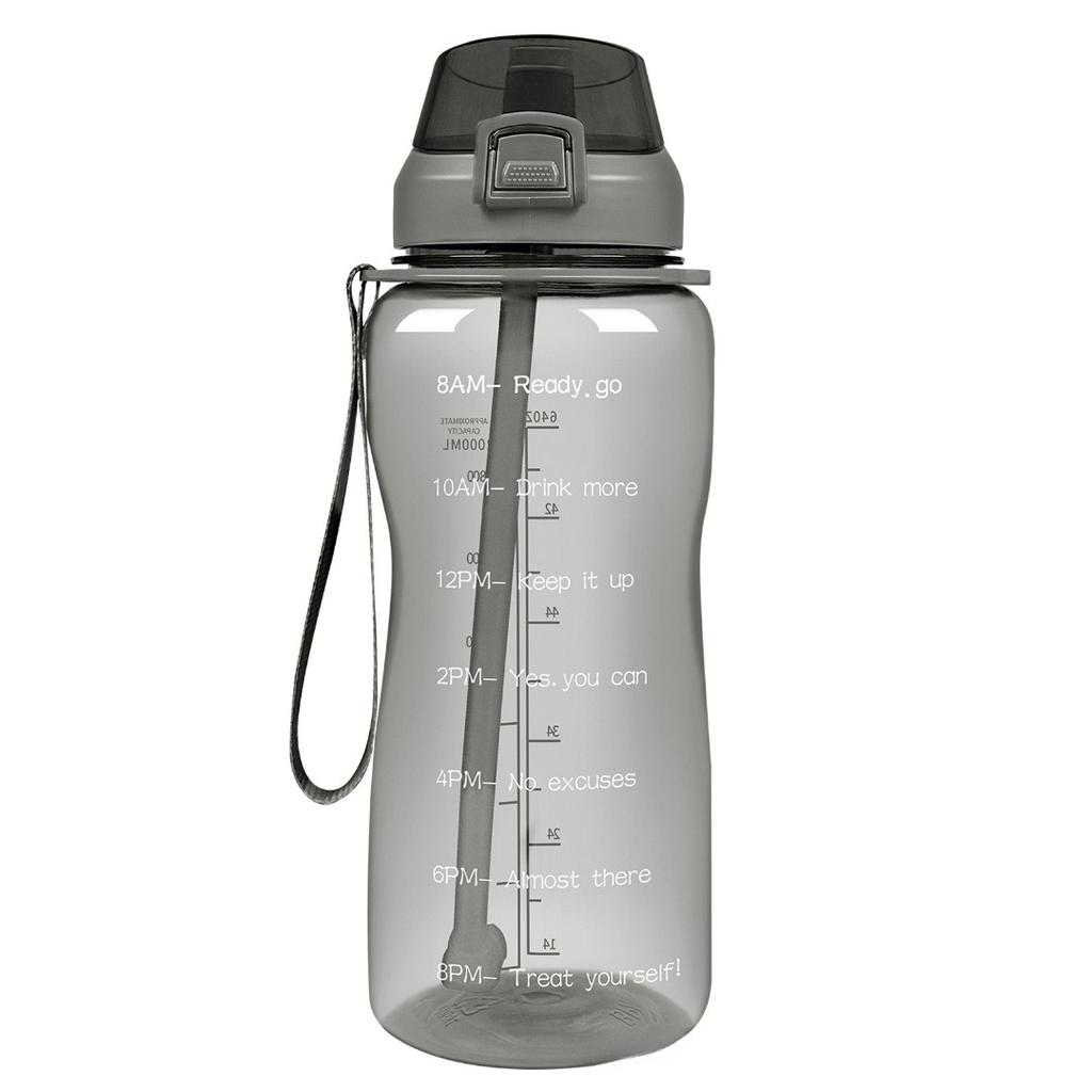 Large 77oz Motivational Water Bottle with Time MarkerStraw,Leakproof  Water Jug,Ensure You Drink Enough Water Daily for Fitness,Gym and Outdoor Sports