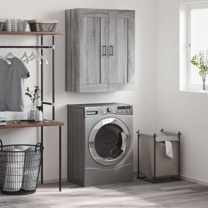 VidaXL Armoire murale sonoma gris 69,5x34x90 cm bois d'ingénierie 830394