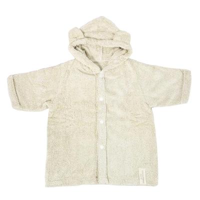 Nissen Shoko "cocochiena" Baby Poncho, Towel Fabric That Expands with Washing, Children's Coco Poncho, Ivory, CE-40015