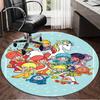 Rainbow Adventure Round Rug for Livingroom,Bedroom, Palyroom, Chair Rug, Area rug, Circle Carpet, Large Size Fan Christmas gift