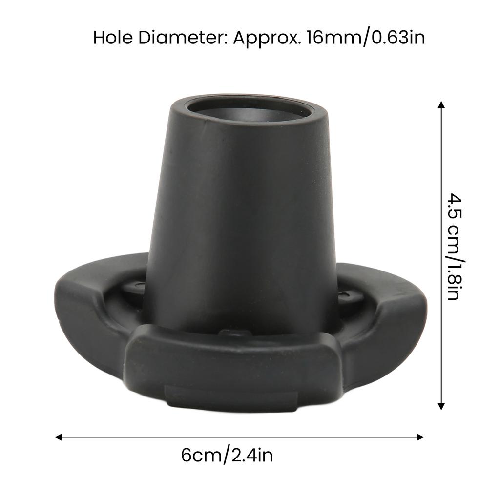 6 buc. Capace pentru picioare de cârje, antiderapante, vârfuri pentru picioare de cârje pentru bețe de trekking, bastoane, cârje, scaune, diametru interior 16 mm