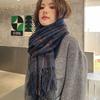 180*68cm Imitation Cashmere Scarf Vintage Plaid Printed Mujer Foulard Blanket  Autumn Winter Warm