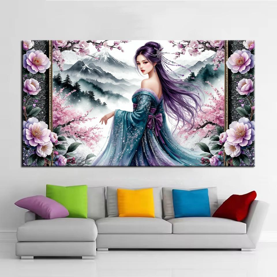Beauty and Flowers Picture DIY Diamond Painting Cross Stitch Full Drills Diamond Mosaic New Collection Home Decor