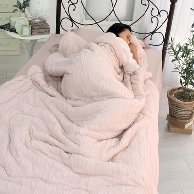 Seafield Cooling 100% Rayon Quilted Blanket, Double Throw, Peach Chiffon, SN-37-300-52
