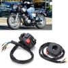 7 8in Handlebar Switch 12V Motorcycle Headlight Fog Lamp ON OFF Control Waterproof Replacement for Yamaha SR400