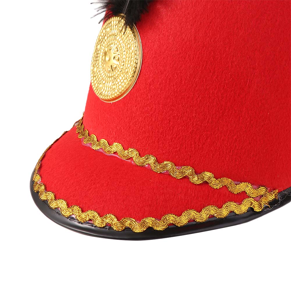 Vintage Knight Uniform Hat Sun Protection Drum Major Hat Marching Band Hat  Festival Fancy