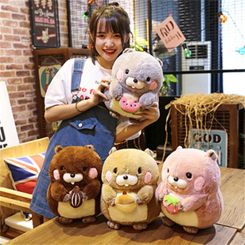 Toy Groundhog Plush Cartoon Plushie Soft Cushion Pillow Home Decor Kids Gifts
