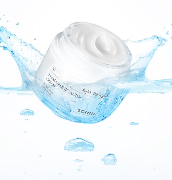 Scinic Hyaluronsäure-Creme 80ml/ Hydratisierend, Beruhigend, Feuchtigkeitsspendend, Koreanische Kosmetik, K-Beauty