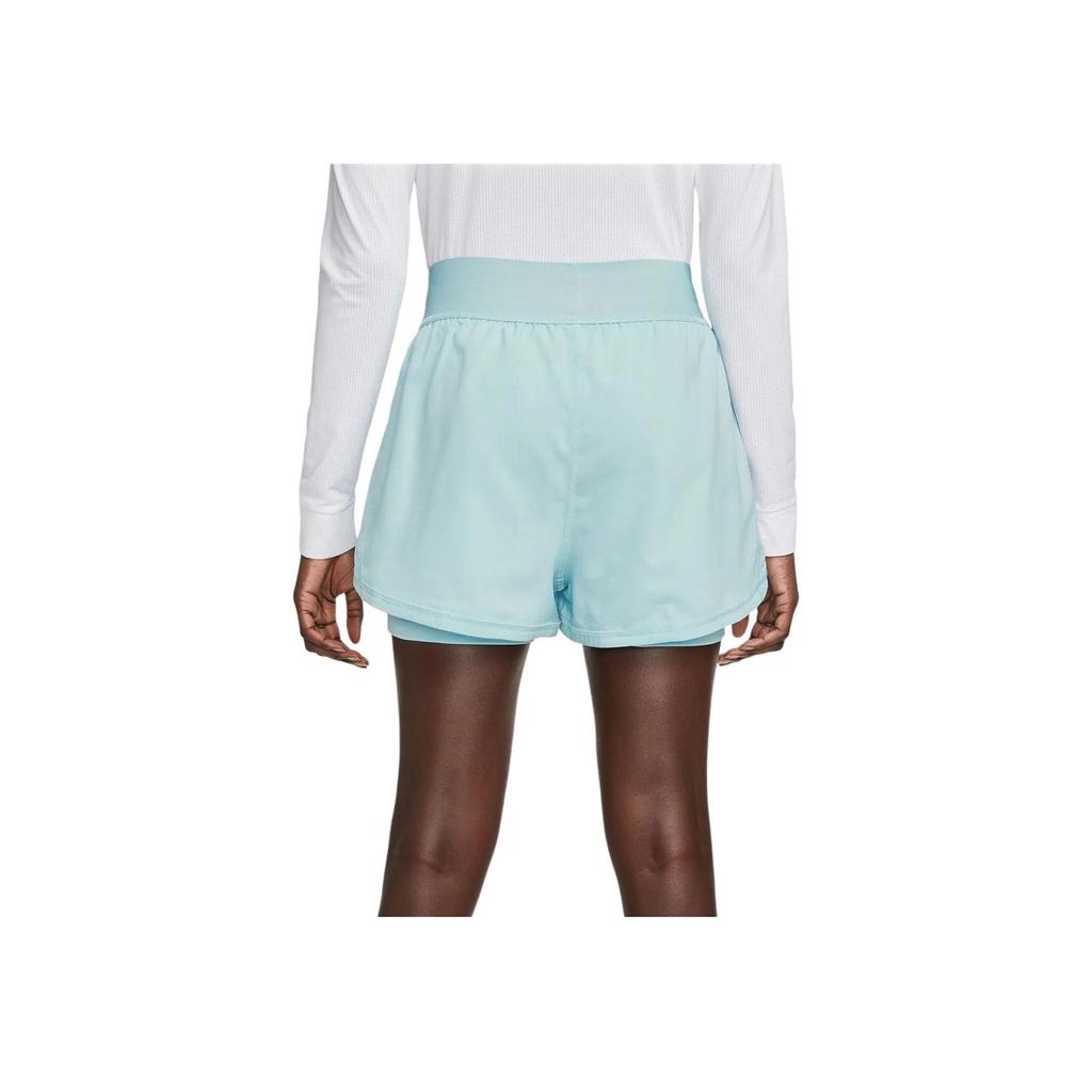 Nike Court Dri-FIT Advantage Solid Logo High-Waisted Regular Shorts Women shorts Teal DR6844-442