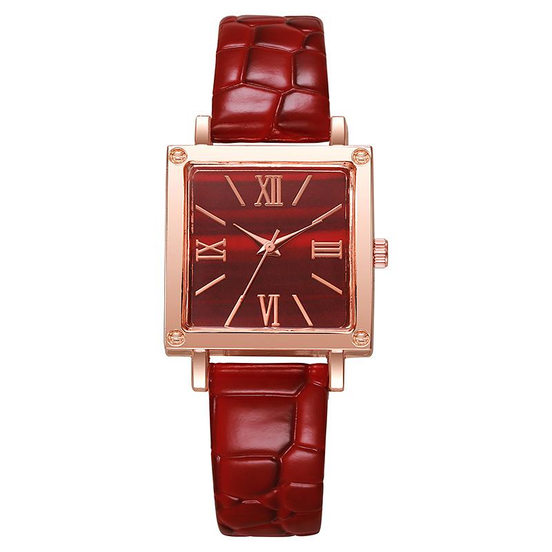 Simple Ladies Square Belt Quartz Watch New Vintage Premium Roman Watch