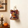Reusable Party Decor Halloween USA Liberty Bell Ornament, 2D Acrylic Spooky Pumpkin Durable Decorative Ghost Hanging Decoration for Wall Door Home