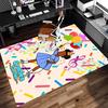 1pc Gracie's Corner Print Area Rug - Soft, Washable Non-Slip Indoor Mat for Office Chairs, Living Room, Home Office Decorative Rug