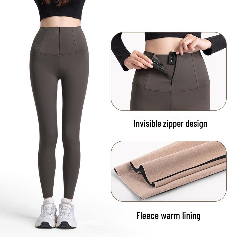 

Брюки Барби с высокой талией, на флисовой подкладке, с контролем живота - Подтягивающие бедра, формирующие фигуру, теплый базовый слой 2XL