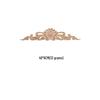 European Solid Wood Carved Floral Applique for Furniture and Doors