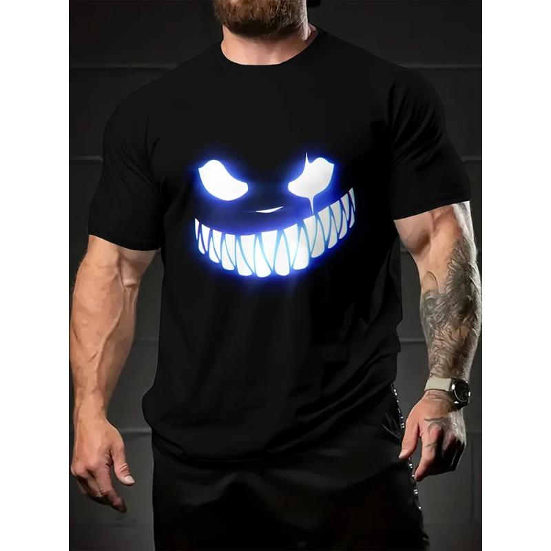 Hip-hop Style Cartoon 3D Print Men's T-shirt Summer Casual Everyday Top Urban Street Fashion Men's T-Shirts