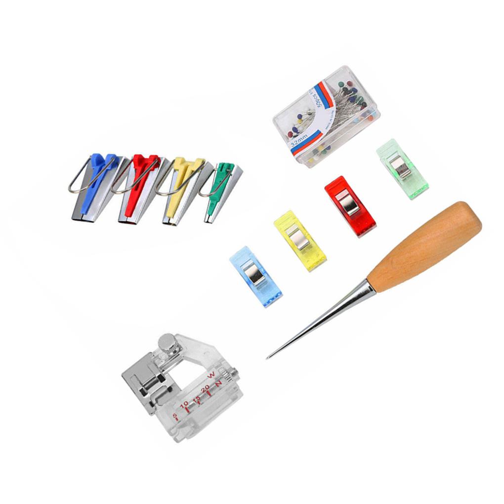 

Клипсы для изготовления косой бейки, домашняя сращивающая ткань, шитье, квилтинг, набор инструментов для окантовки, устройство для окантовки, аксессуары